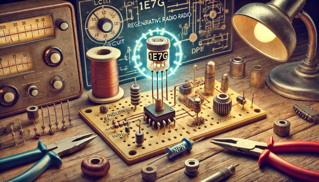 1E7G Regenerative Radio Circuit