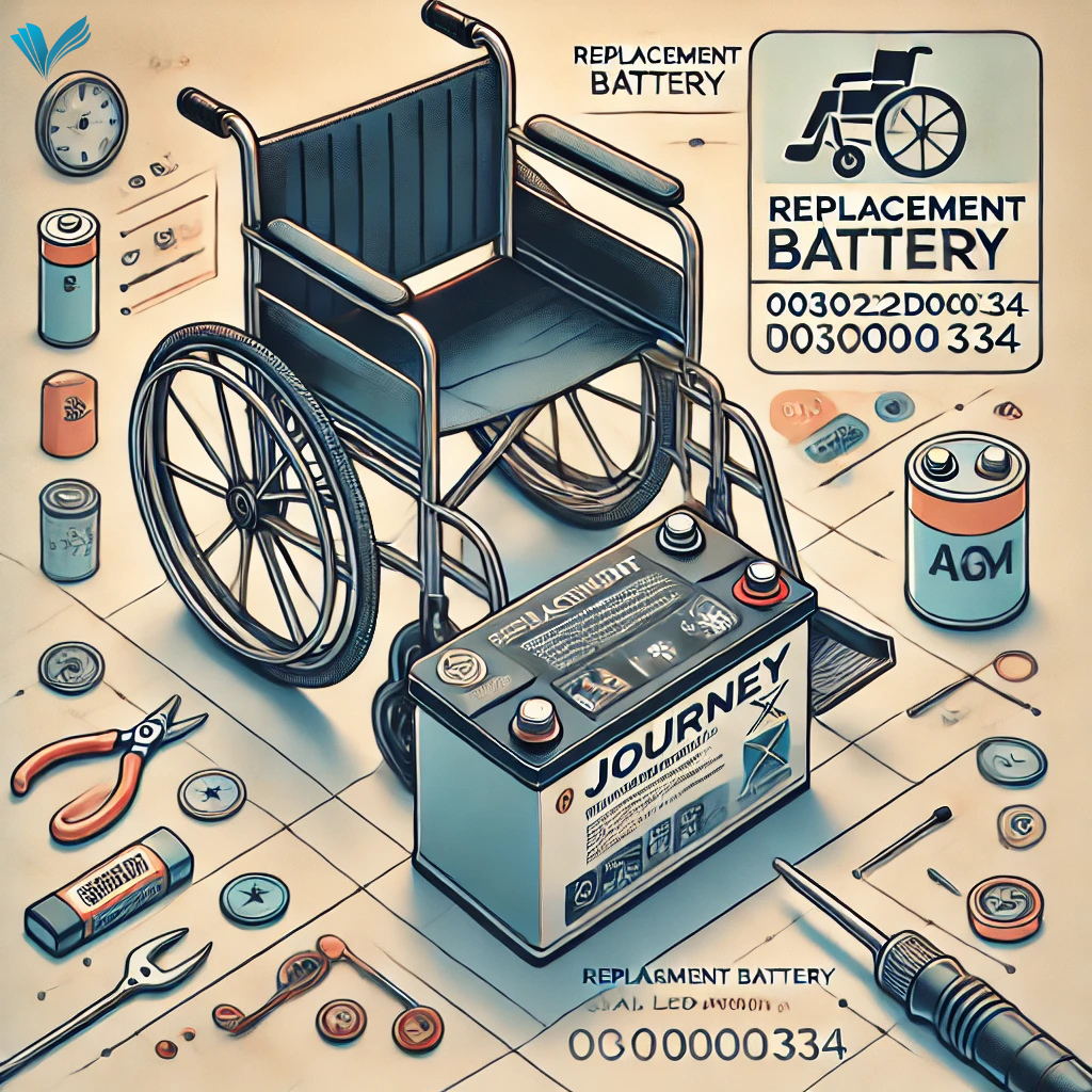 replacement battery for journey wheelchair 0030922d06000334